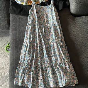 Adjustable Spaghetti Strap Floral Dress